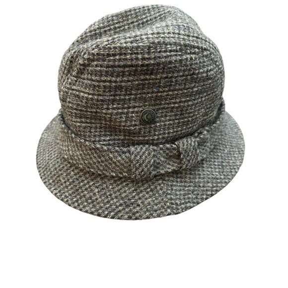 Country Gentleman Trav'ler Hat Vintage Harris Tweed Wool Fedora Traveler - Picture 2 of 4